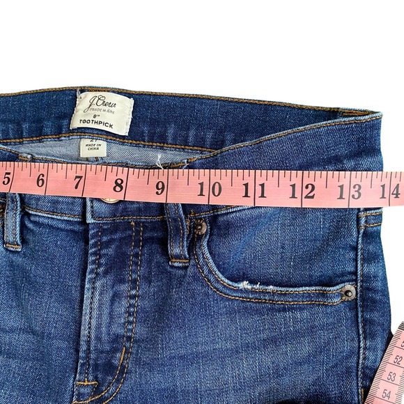 J. Crew 8” High Rise Toothpick Jeans size 27 - Picture 5 of 8